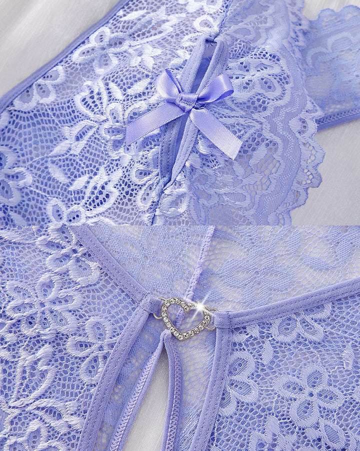 Néla™ | Teddy Halter Bruidslingerie met Open Detail