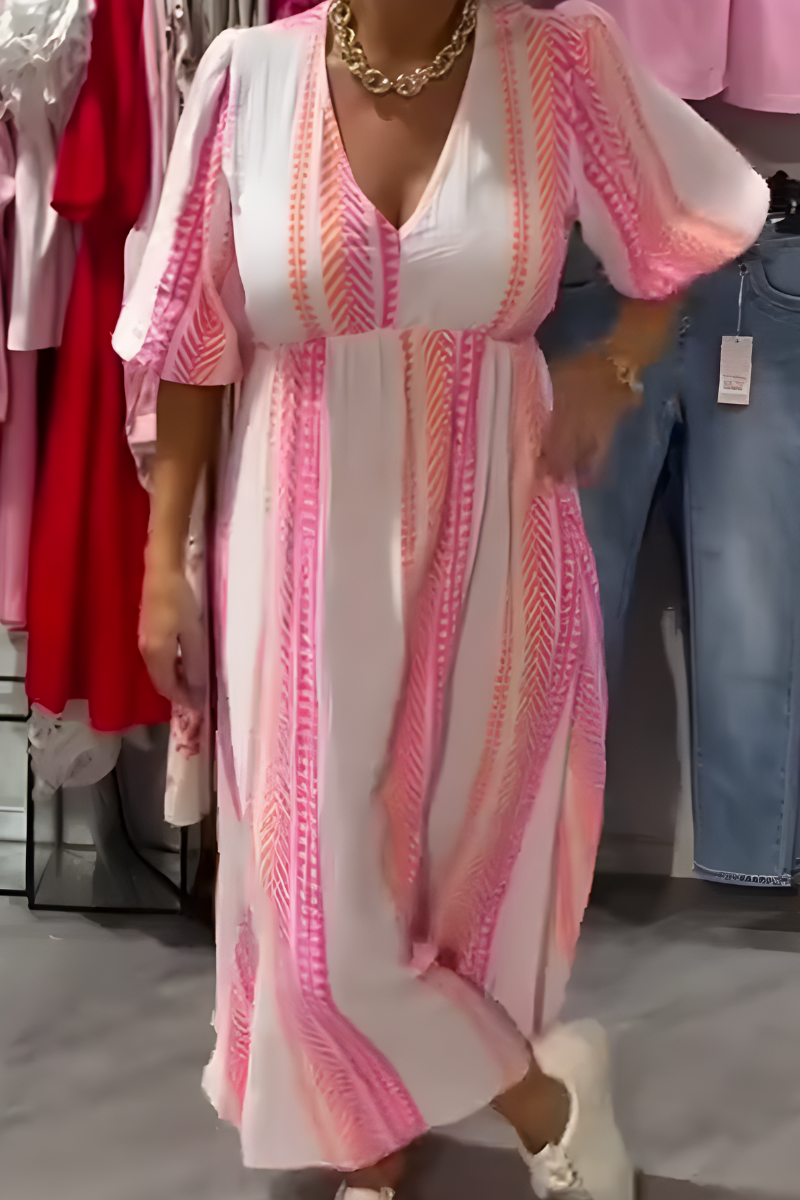 Anna™ | Boho Maxi Jurk met V-Hals