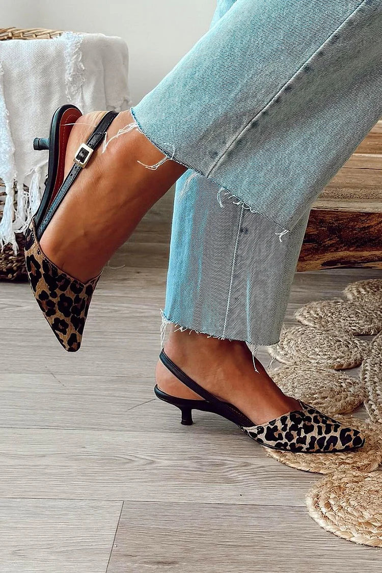 Serena Slingback Animalier