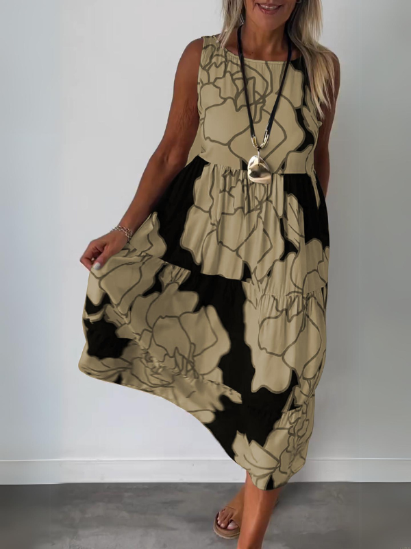 Édith™ | Elegante Jurk met Bloemenprint