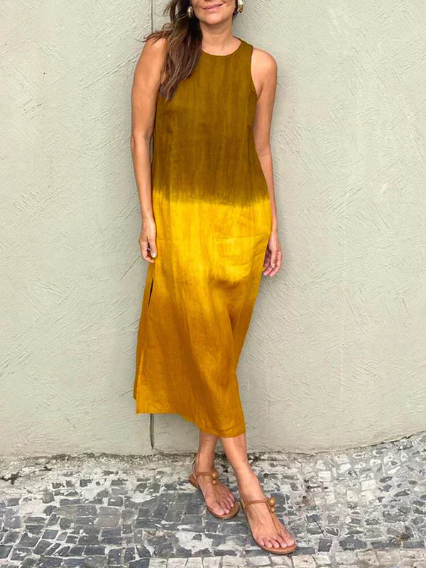 Éloane | Jurk met Natuurlijke Print