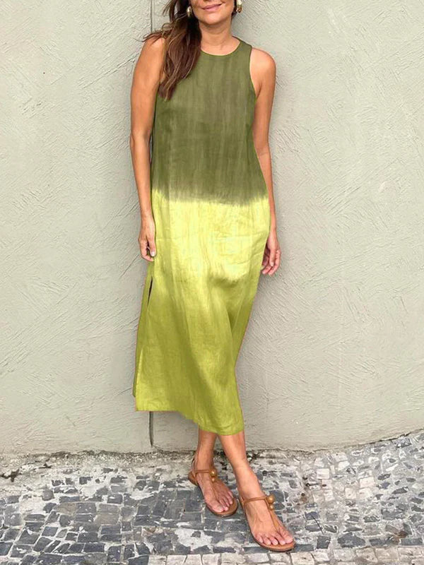 Éloane | Jurk met Natuurlijke Print