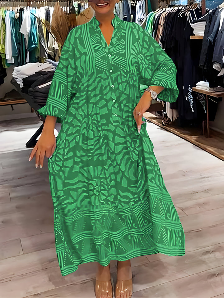 Juul™ | Elegante Jurk met Print en V-Hals