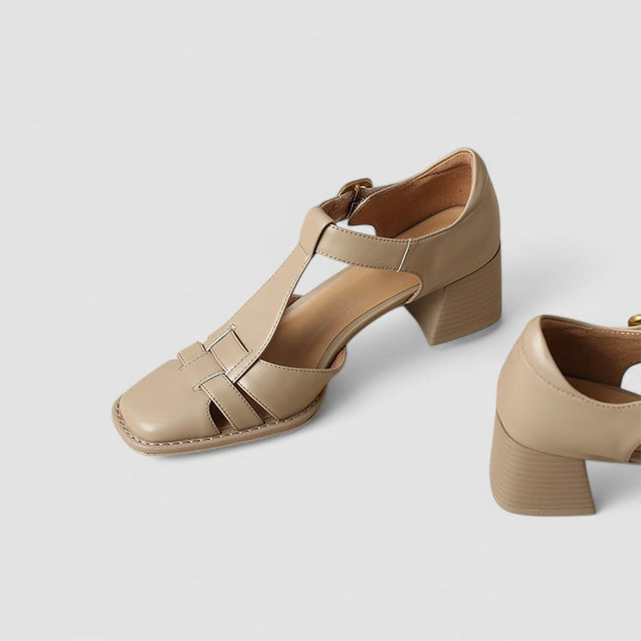 Scarlett Orthopedische T Strap Blokhakken