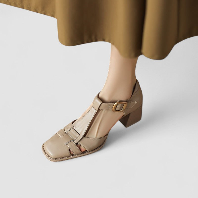 Scarlett Orthopedische T Strap Blokhakken