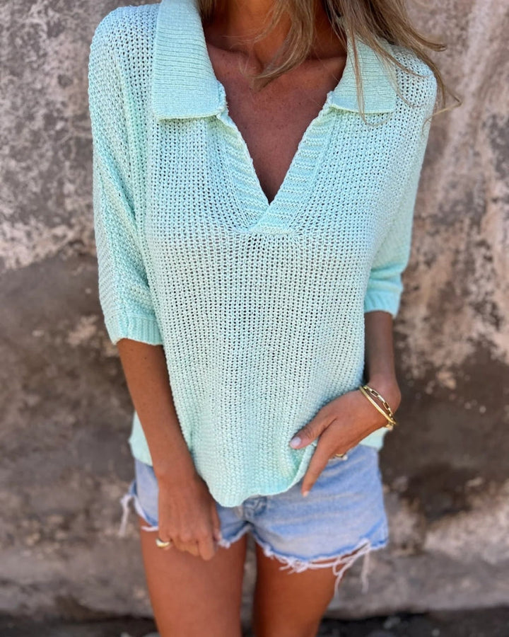 GARIELE - BOHEMIAN GEBREIDE TOP