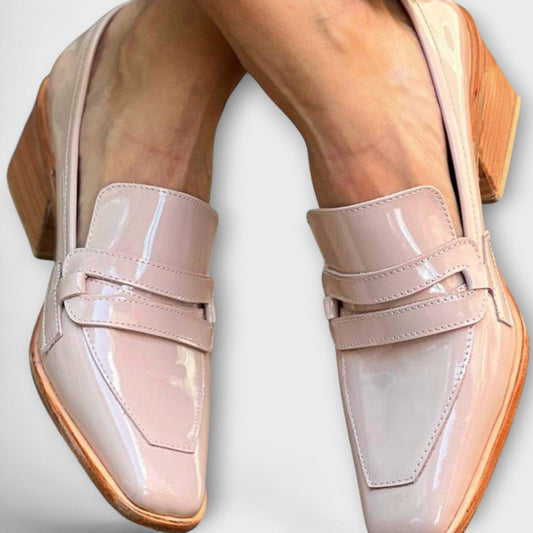Elaine Glanzende Loafers