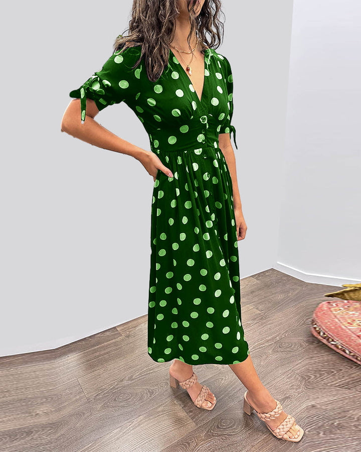 Sarah™ | Elegante Jurk met Stippen