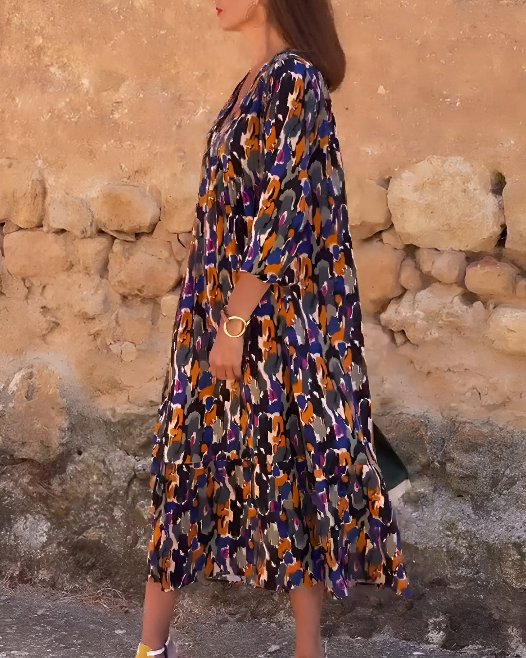 Sylvie™ | Vintage Jurk met V-Hals