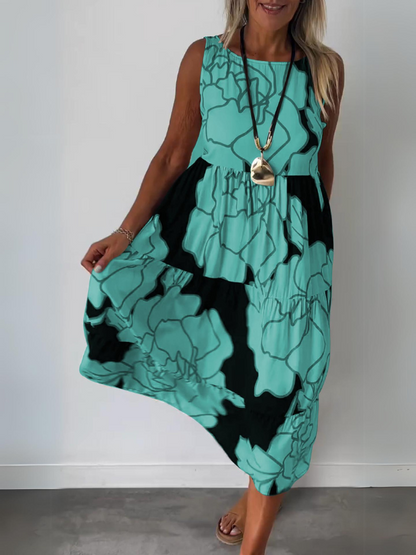 Édith™ | Elegante Jurk met Bloemenprint