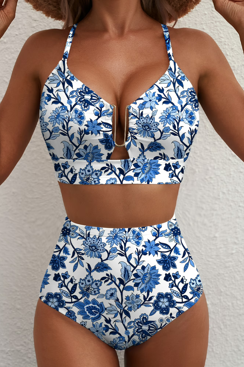 Fenna™ | Moderne Geruite Bikini Set