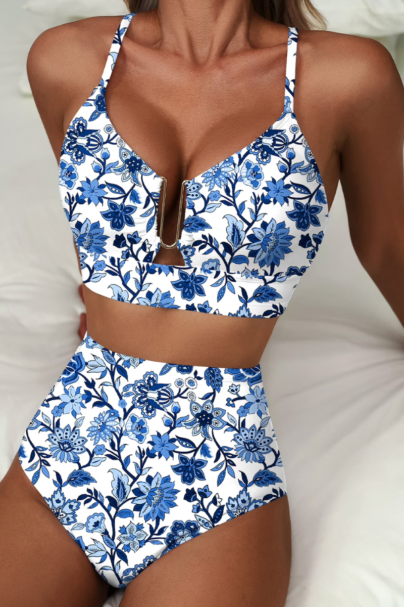 Fenna™ | Moderne Geruite Bikini Set