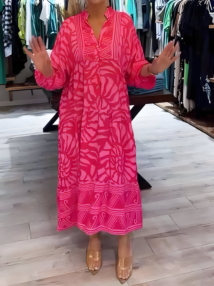Juul™ | Elegante Jurk met Print en V-Hals