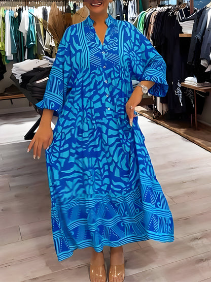 Juul™ | Elegante Jurk met Print en V-Hals