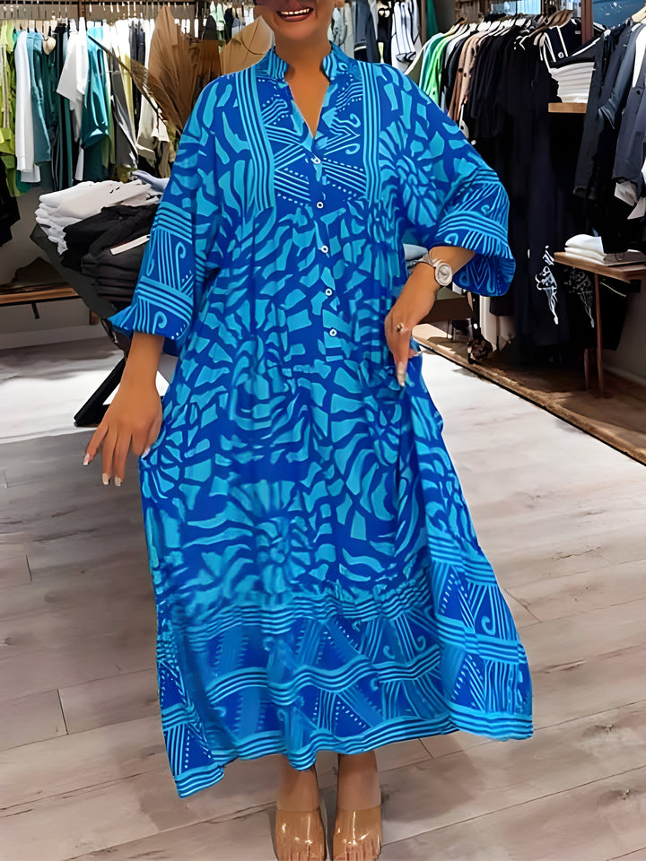 Juul™ | Elegante Jurk met Print en V-Hals
