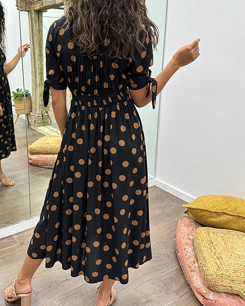 Sarah™ | Elegante Jurk met Stippen