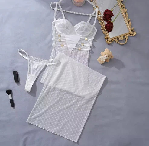 Léna™ | Lingerie Set Hart Mesh