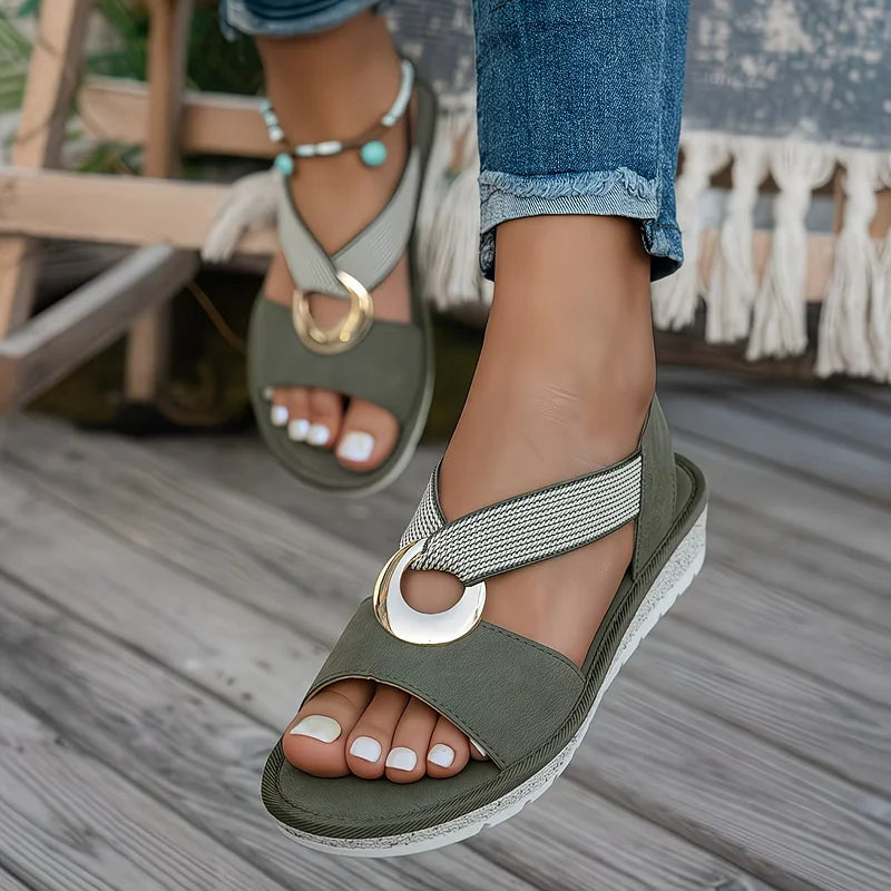 Loraine sandalen met ringdetail