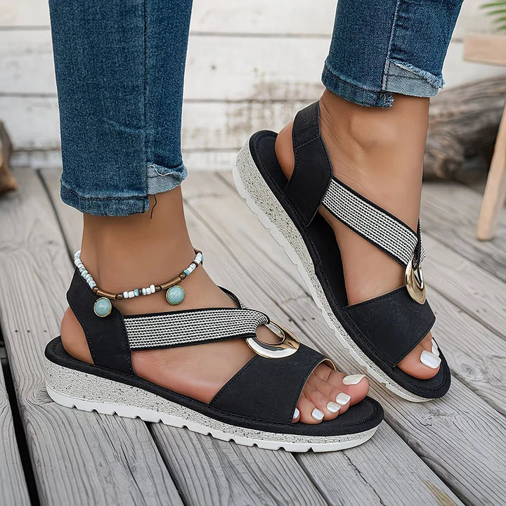Loraine sandalen met ringdetail