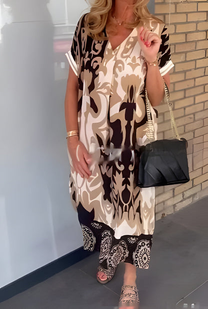 Camille™ | Kleurvolle maxi jurk