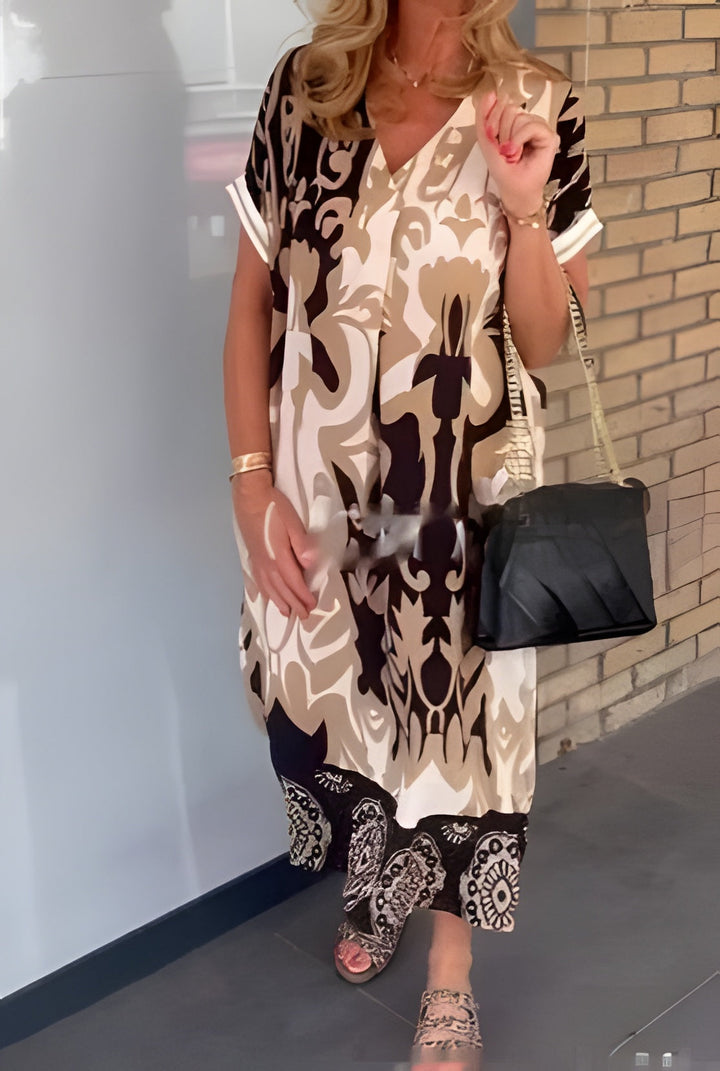 Camille™ | Kleurvolle maxi jurk