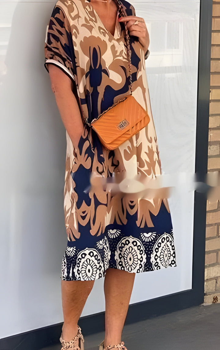Camille™ | Kleurvolle maxi jurk