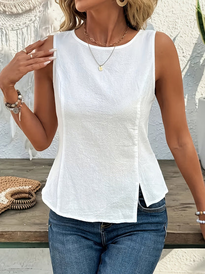 Céleste™ | Casual Zomertop met Ronde Halslijn