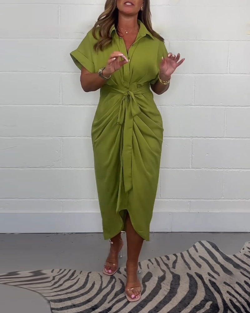 Anouk™ | Luxe Plissé Jurk