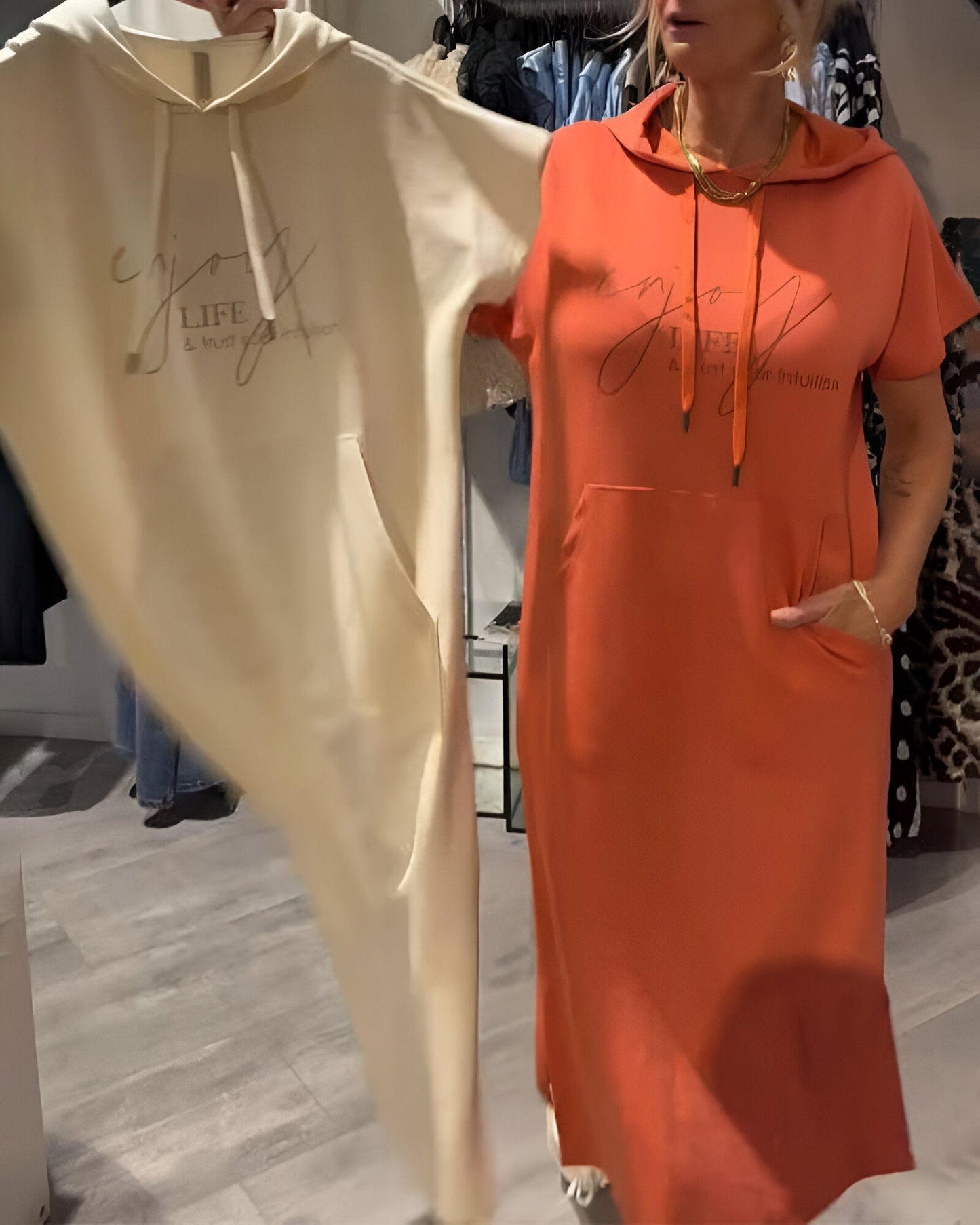 Mélina™ | Zachte hoodie jurk
