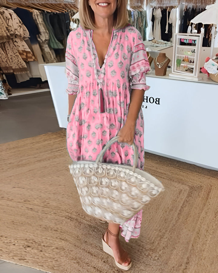 Élina™ | Luchtige Bohemian Maxi Jurk