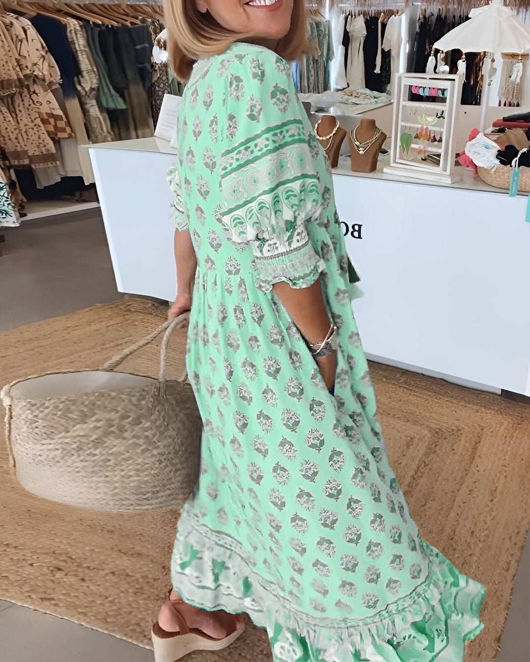 Élina™ | Luchtige Bohemian Maxi Jurk