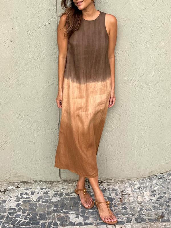 Éloane | Jurk met Natuurlijke Print