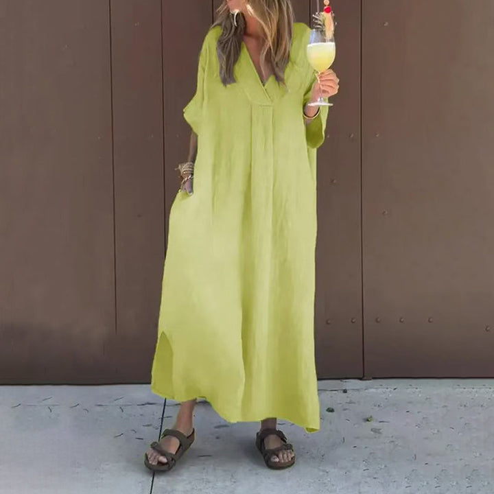 Juliette™ | Lichte katoenen jurk met V-hals