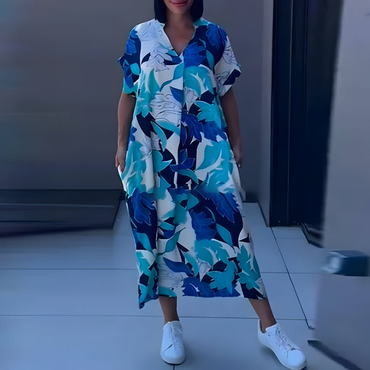 Camille™ | Kleurvolle maxi jurk